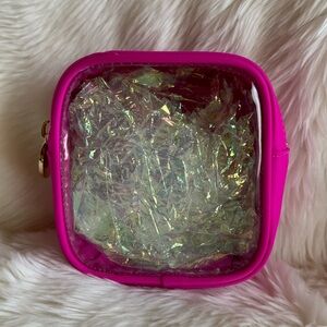 Stoney Clover Lane Clear Front Mini Pouch in Fuchsia